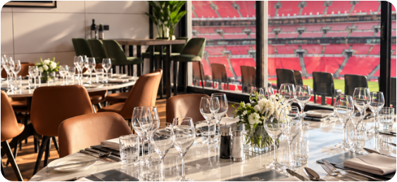 Roundtable dinner setting